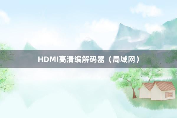 HDMI高清编解码器（局域网）